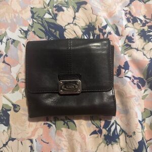 Tod's Black Leather Wallet